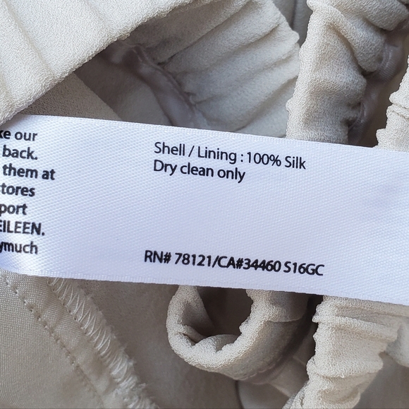 NEW! Eileen Fisher Silk  Pants - Picture 7 of 9